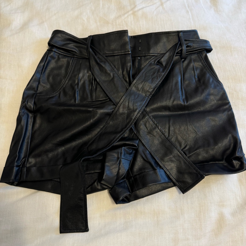 Pleather Shorts